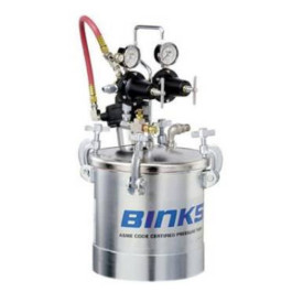 Binks 83C-211 2.8 Gallon Pressure Tank with Direct Drive Agitator, Single Regulator