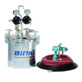 Binks 98-3156 2-Gal Pressure Pot Outfit with Trophy Series HVLP Gun