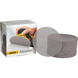 Mirka 9A-241-240 Abranet Sanding Discs, 6 Inch, 240 Grit, Hook & Loop, 50-P