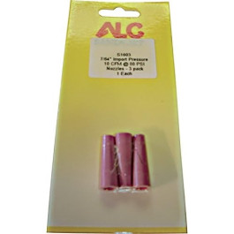 ALC 40356 Sandblasting Pressure Nozzles, Ceramic, 1/8" Orifice, 3-Pack