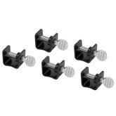 AES Industries 20410 Midget Panel Clamp Set, 5-Piece, Compact Design for Precise Panel Alignment