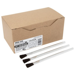 AES Industries 546 Acid Brush, 3/8 inch Horsehair, Tin Handle, Box of 144