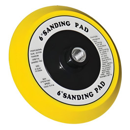 AES Industries 6524 DA Tapered PSA Sanding Pad, 6 Inches, Vinyl Face, 5/8 Inch-11 Thread