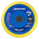 AES Industries 6527 6" Tapered Dual Action Sanding Pad with Hook & Loop Face, 5/16"-24 Thread