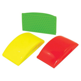 AES Industries 12923 Sanding Block Display, 5" Vinyl Blocks, Assorted Neon