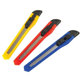 AES Industries 243-75 Pencil-Size Snap-Off Blade Utility Knife Display, ABS