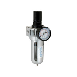 AES Industries AFR-804 Air Filter Regulator with Gauge, 1/2"