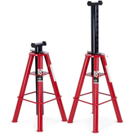 American Forge & Foundry 3310B Jack Stand Set, Heavy Duty, 10 Ton Capacity, Pin-Type High Height