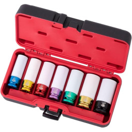 American Forge & Foundry 58007 Mag Wheel Impact Socket Set, 1/2-inch Drive, 7 Piece