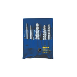 IRWIN Hanson 53535 Spiral Flute Screw Extractor Set, EX-1 to EX-5, 5-Piece