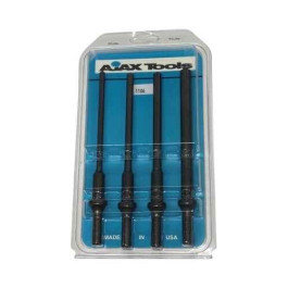 Ajax A1106 Roll Pin Driver Set, 0.401 Inch Turn Type Shank, 7-1/2 Inch Length, 4 Piece