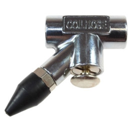 Coilhose Pneumatics 641-DL In-line Blowgun with Rubber Tip, 1/4" FNPT Inlet, for Air Hose Cleaning and Blow-off Tasks