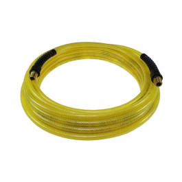 Coilhose Pneumatics AMAPFE51004TY Flexeel Air Hose, 5/16 Inch ID, 100 ft, 1/4 Inch MPT, Transparent Yellow, For Compressed Air Lines