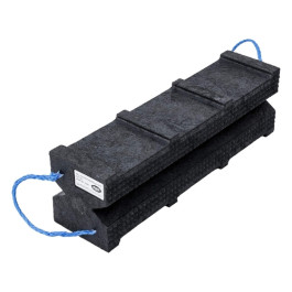 AME International 15230 Cribbing Block, Recycled Plastic Super Block, 6" x 7" x 24"