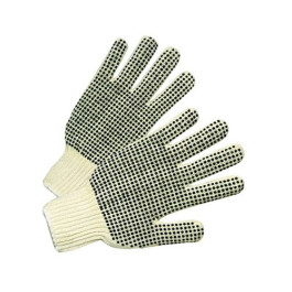 Anchor Brand 6710 Medium Weight Seamless String-Knit Gloves, Single-Sided P