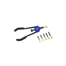 Astro Pneumatic 1452 XL Nut/Thread Setting Hand Riveter Kit, 1/2 inch Capacity, Quick-Change Head, Includes 60 Rivet Nuts