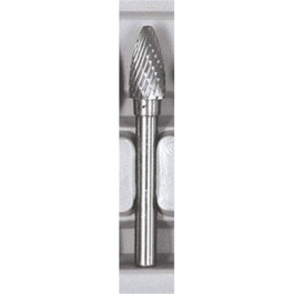 Astro Pneumatic 2181-08 Tree Shaped Burr, 1/2" Diameter, 1-1/4" Length, High-Speed Rotary Cutting Tool