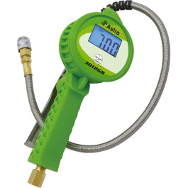 Astro Pneumatic 3018GR Digital Tire Inflator with Stainless Steel Hose and Push-Lock Coupler, Green, Large