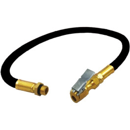 Astro Pneumatic 3018HCB Rubber Air Hose with Fittings and Chuck, Black, 21" Length