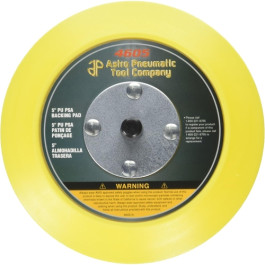 Astro Pneumatic 4605 PSA Backing Pad, 5 inch, Polyurethane, 5/16-24 Thread, Max 12000 RPM