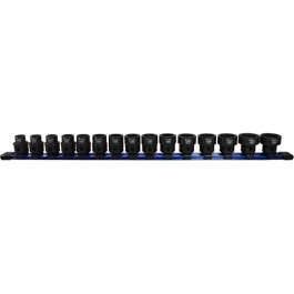 Astro Pneumatic 78215 Low Profile Nano Impact Socket Set, 15-Piece, 1/2" Drive, Metric