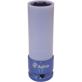 Astro Pneumatic 7870-17 17mm x 1/2" Drive Deep Impact Socket, 12 Point