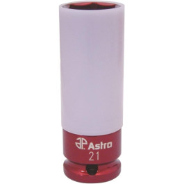 Astro Pneumatic AST7870-21  Deep Imact Socket  21mm x  3/8" Drive, 12-Point, Radius Corner