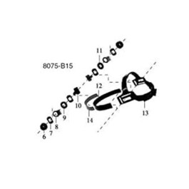 Astro Pneumatic 8075-B15 Head Gear Assembly, Replacement Part for 8075 Welding Helmet