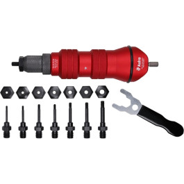 Astro Pneumatic ADN14 Rivet Nut Drill Adapter Kit, For Cordless and Corded Drills, Includes Mandrels and Nosepieces
