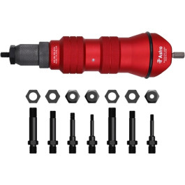 Astro Pneumatic ADN38 XL Rivet Nut Drill Adapter Kit, 3/8" Capacity, Heavy Duty Conversion Tool Set
