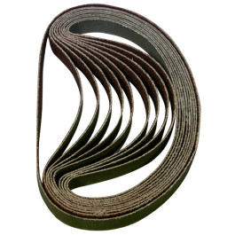 Astro Pneumatic BSP60 60-Grit Sanding Belt, 3/8" by 13", Aluminum Oxide, 10-Pack