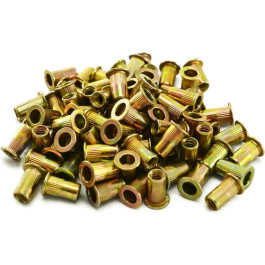 Astro Pneumatic RN1024 Rivet Nuts, 10-24 Threaded Steel, 100-Piece Pack