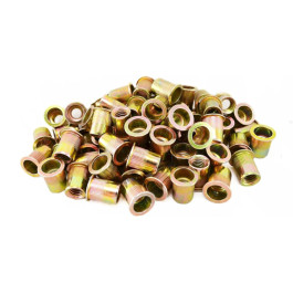 Astro Pneumatic RN10M Rivet Nuts, M10 10mm Steel, Golden Finish, 100-Piece Set