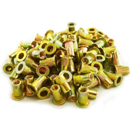 Astro Pneumatic RN5M M5 5mm Steel Rivet Nuts, Zinc Plated, 100-Piece