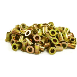 Astro Pneumatic RN832 Steel Rivet Nuts, 8-32 Thread, Durable Zinc-Plated Insert Nut Set, 100-Piece
