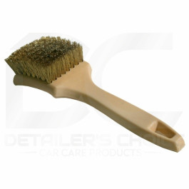 S.M. ARNOLD 85-657 Whitewall Brass Brush, 8.5 Inch Wood Block, 5/8 Inch Trim, Crimped Brass Wire