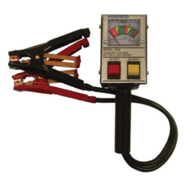 Associated 6024 Battery Tester, Steel Hand Held Analog Tester, 12/24 Volt 125 Amp Capacity