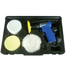 Astro Pneumatic 3055 3" Mini Air Polishing Kit, 2,500 RPM, Blow Molded Case