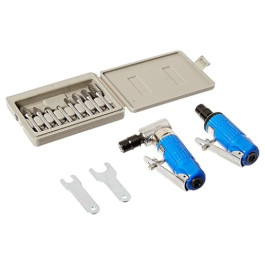 Astro Pneumatic 1221 Composite Body, 1/4 Inch, 90° Die Grinder + Mini Die Grinder Kit