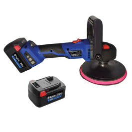 Astro Pneumatic 30570 20V 7" Brushless Variable Speed Rotary Polisher, Includes 2 Batteries and Charger, 6-Speed Soft-Start Settings, Lightweight and Ergonomic