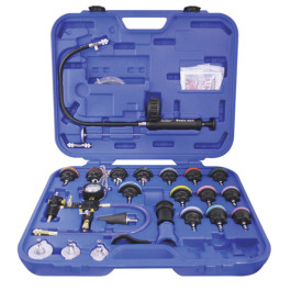 Astro Pneumatic 78585 Universal Radiator Pressure/Vacuum Tester Kit, 0-35 PSI, Complete with 16 Radiator Cap Adapters