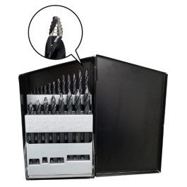 Astro Pneumatic TS21 ONYX TurboStep HSS Mechanics-Length Drill Bit Set, 21 Pieces, 1/16 inch -  3/8 inch