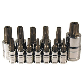 ATD 13775 Tamper-Resistant Star Bit Socket Set, TT08 to TT60, 13-Piece Set