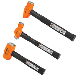 ATD 14033 Indestructible Handle Hammer Set, Ball Pein, Cross Pein, Sledge,