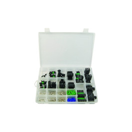 ATD 307 Weather Pack Sealed Connector Kit, 1, 2, 3 and 4 Pin Connectors, 16