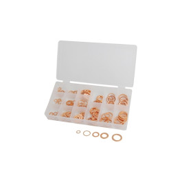 ATD 342 Metric Copper Washer Assortment, 125-Piece Set