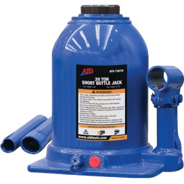 ATD 7387W Heavy-Duty Hydraulic Side Pump Bottle Jack, Shorty Version, 20 To