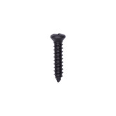 Auveco 10164 Phillips Oval Head Tapping Screws,  #8 Diameter x 3/4" Length, Black Oxide Finish, 100-Pack