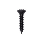 Auveco 10165 #8 x 3/4" length, Phillips Oval Head Tapping Screws, Black Oxide Finish, 100-Pack