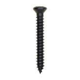 Auveco 10168  #8 Diameter x 1-1/4" Length Phillips Oval Head Tapping Screws, Black Oxide Finish, 100-Pack